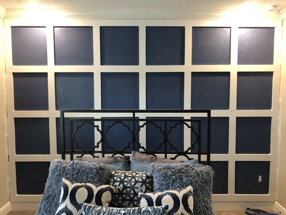 Board-and-Batten Accent Bedroom