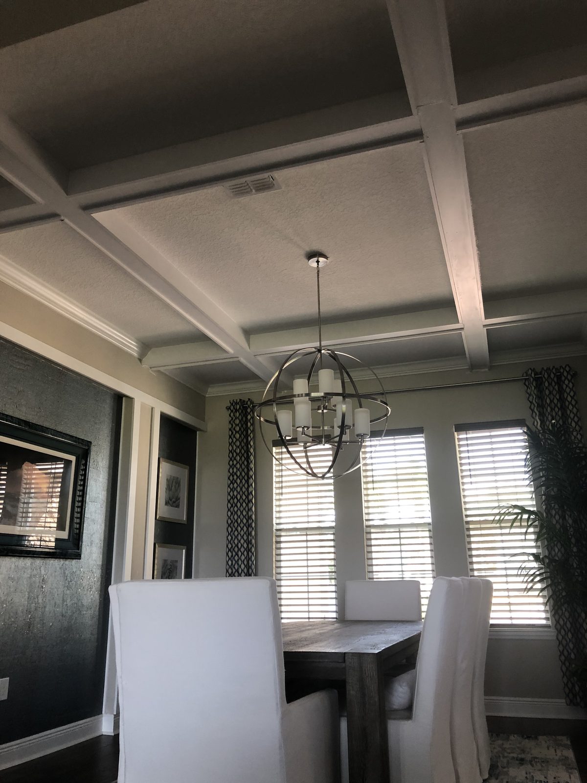 Coffered Ceiling Dining Room